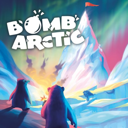 BombArctic is a fast-paced competitive board game where players bluff, guess, and strategically choose hidden paths to outsmart