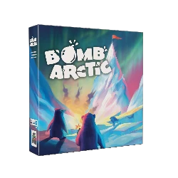 BombArctic is a fast-paced competitive board game where players bluff, guess, and strategically choose hidden paths to outsmart